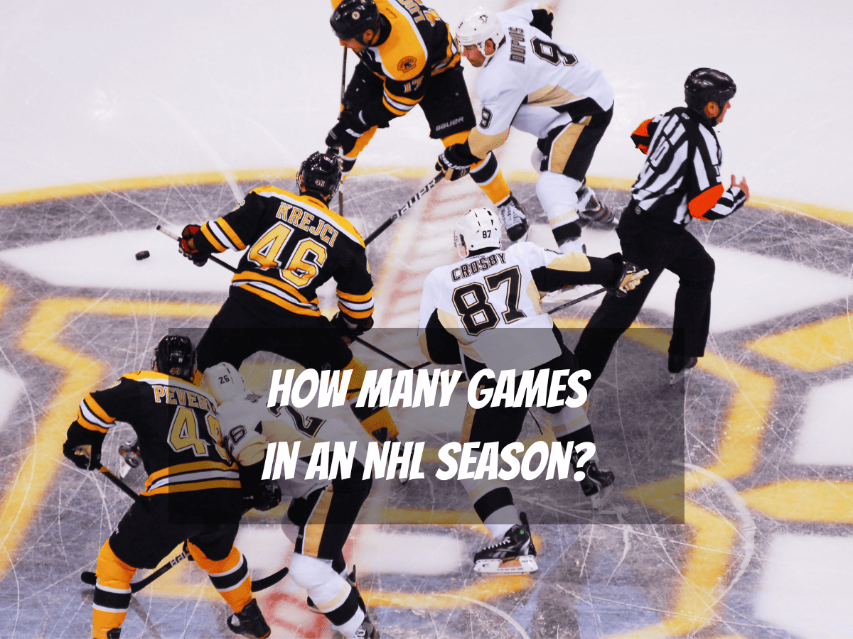 The Boston Bruins Play The Pittsburgh Penguins In An NHL Ice Hockey Game But How Many Games In An NHL Season?