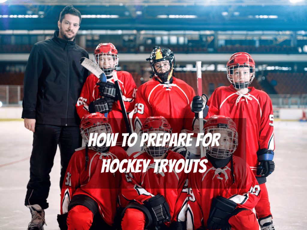 Six Hockey Players Are With Their Coach As They Learn How To Prepare For Hockey Tryouts