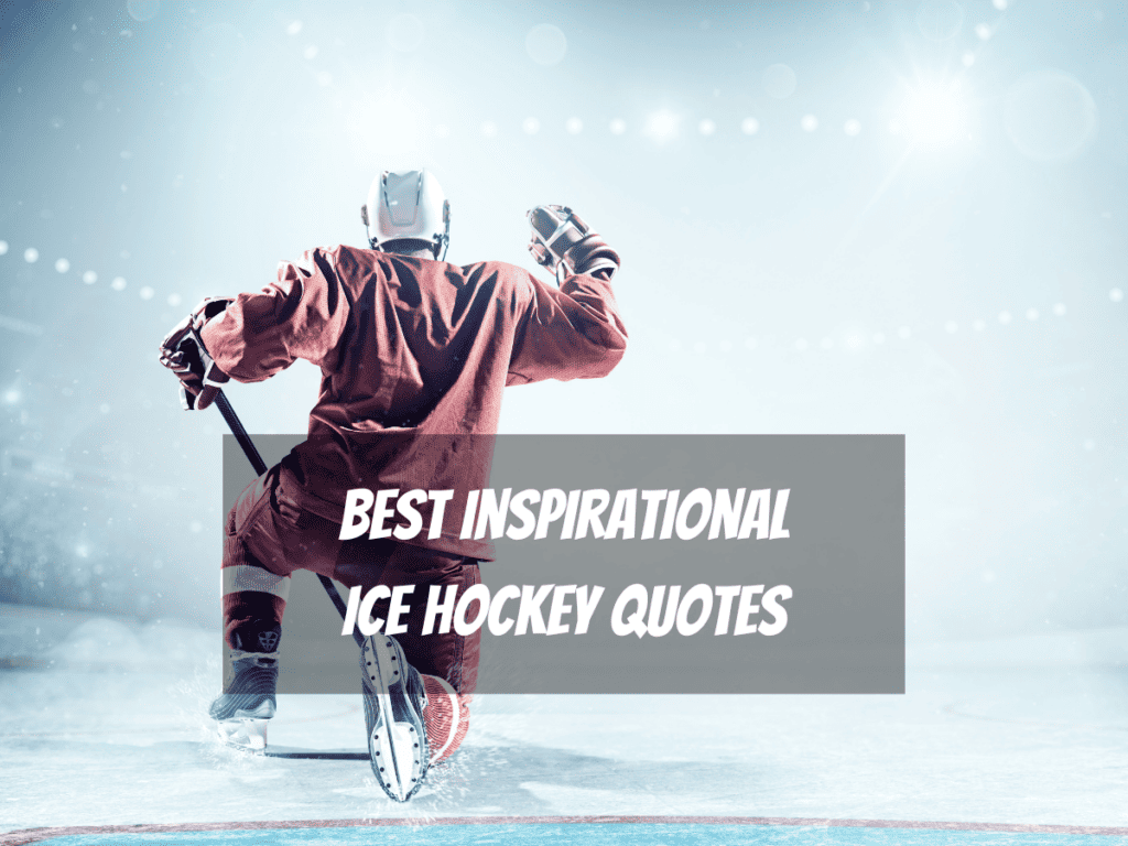 An Ice Hockey Player Celebrates On The Ice In Front Of A Large Crowd For Best Inspirational Ice Hockey Quotes