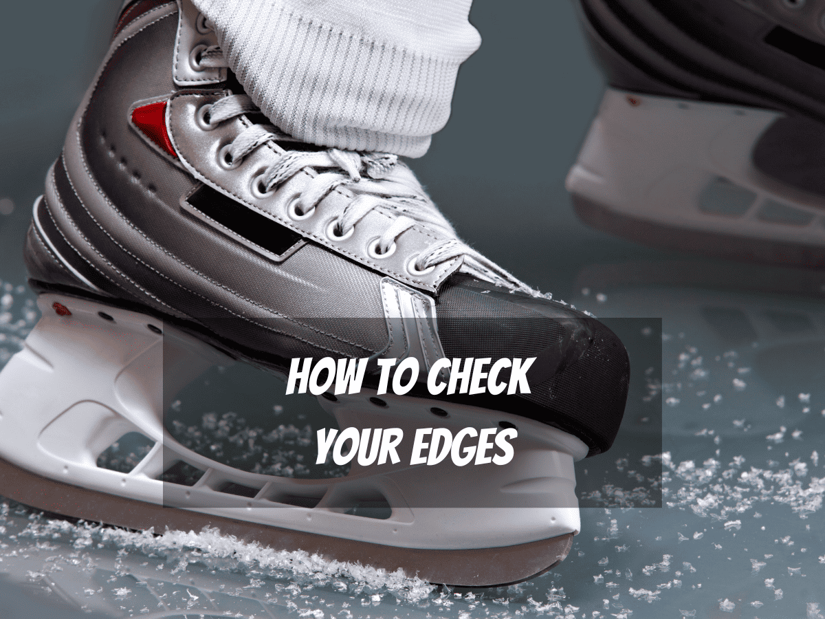 How To Check Your Edges A Hockey States Digs Into The Ice To Help A Skater Stop On The Ice