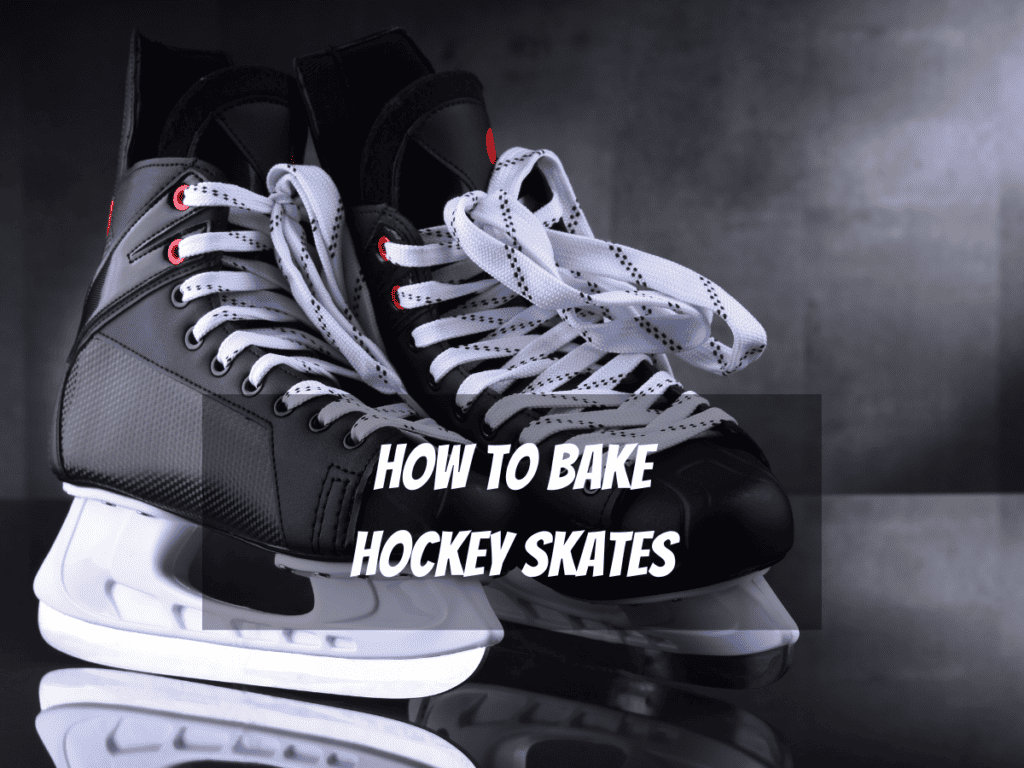 A Pair Of Brand New Ice Hockey Skates With White Laces For How To Bake Hockey Skates