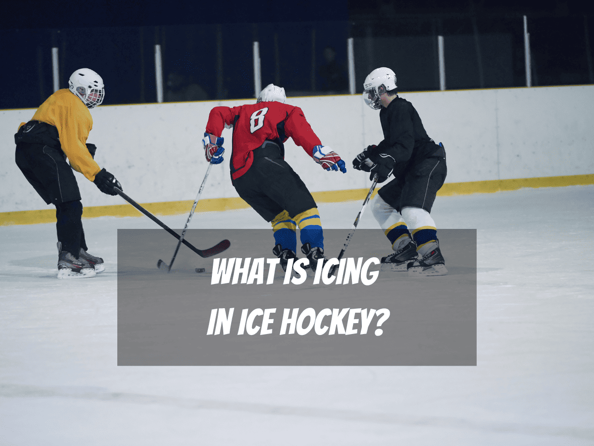 Three Ice Hockey Players Practice On The Ice As They Learn What Is Icing In Hockey