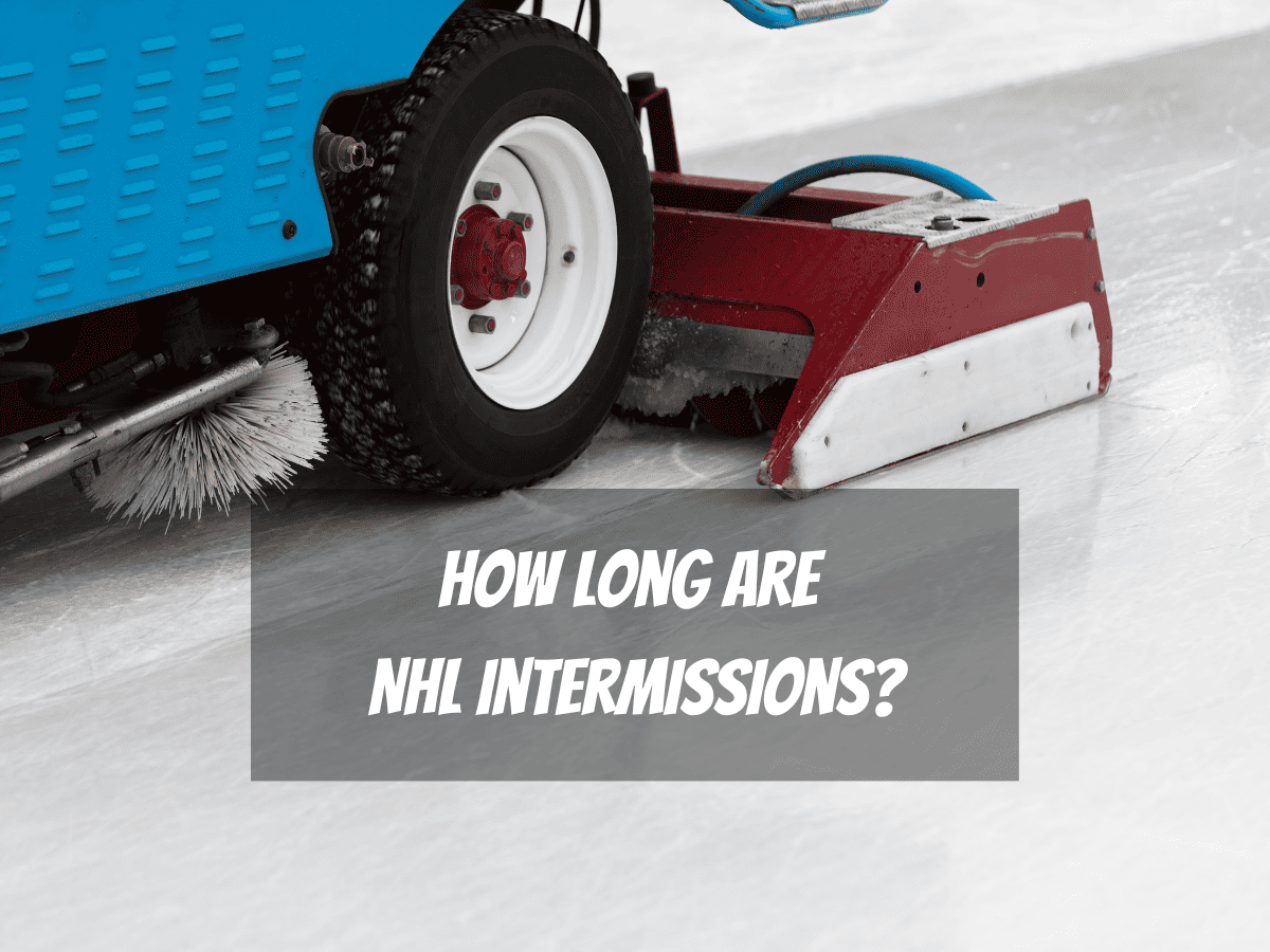A Zamboni Cleans The Ice During A Break Between Periods Of An Ice Hockey Game But Exactly How Long Are NHL Intermissions?