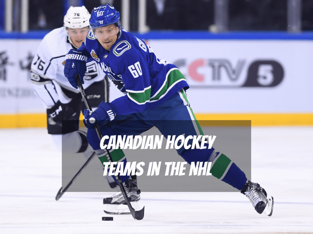Markus Granlund Playing In A National Hockey League Game For Vancouver Canucks One Of Seven Canadian Hockey Teams In The NHL